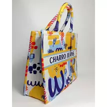 CHARRO JEANS különleges mintás textil nagy táska 