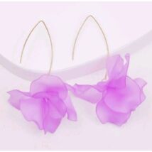 LOLA logós fülbevaló gyönyörű halvány lila színben