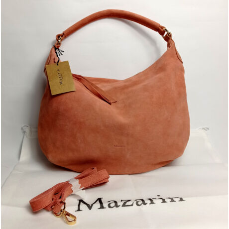 Mazarin bőr táska gyönyörű rózsaszín színben selyem béléssel