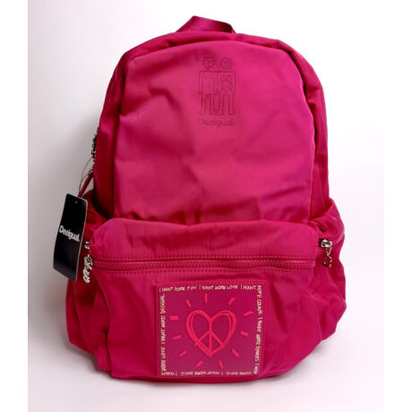 DESIQUAL gyönyörű pink hátizsák sok zsebbel eredeti bolti ára 70 euro!